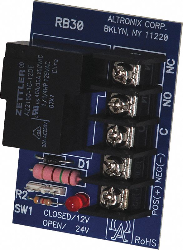 ALTRONIX RB30 Relay Module Heavy Load 12/24V 95Ma SPDT