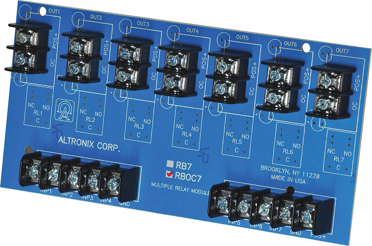 ALTRONIX RBOC7 Open Collector Module 12/24VDC 7Out