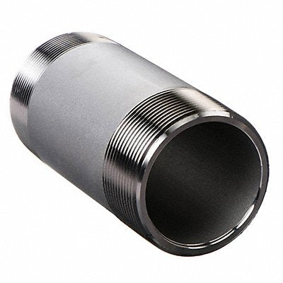 GRAINGER E6BND16 Nipple 1/2 In Threaded both Ends 12 In 316