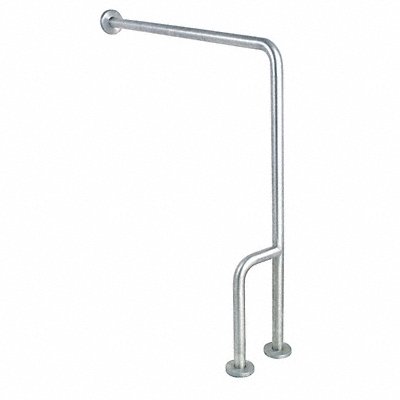 GRAINGER 4WMH2 Grab Bar Floor-to-Wall Textured 30 in L
