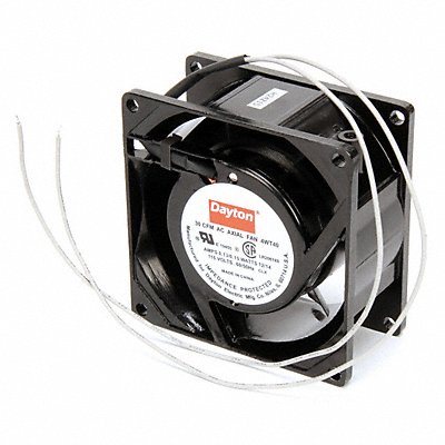 DAYTON 4WT40 Axial Fan Square 3-1/8 H 30/23 CFM