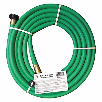 GRAINGER SN58R015 Water Hose Reniforced PVC 5/8 ID 15ft L