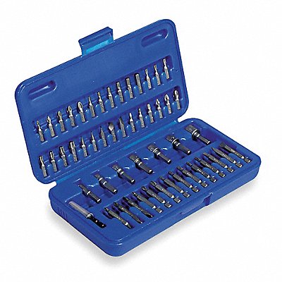 WESTWARD 1VXP5 Screwdriver Bit Set 51 Pieces 1/4 Shank