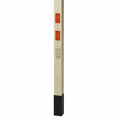 HUBBELL WIRING DEVICE-KELLEMS HBLPP10SAI Service Pole Ivory 10 ft 2 L 2.13 W