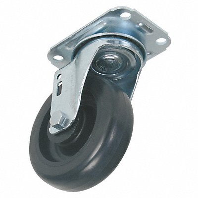 GRAINGER 4X694 Standard Plate Castor Swivel 175 lb.