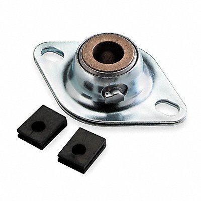 DAYTON 4X817 2 Bolt Flange Bearing Plain Sleeve 3/4in Bore