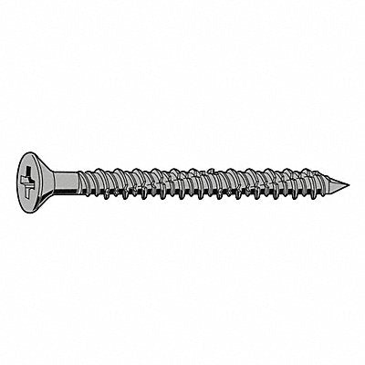 GRAINGER U705260250175 ConcSrw FlatPhlips S 1/4 D 1-3/4 L PK100