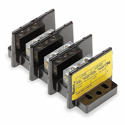 BUSSMANN 160053 Power Distribution Block Al/Cu 600V AC/DC