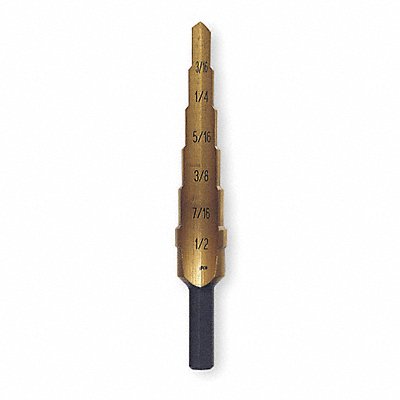 IRWIN 15102 Step Cone Drill 1/8in to 1.375in HSS