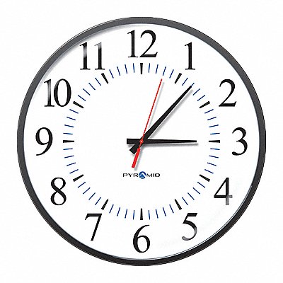 PYRAMID 9A17JG Synchronized Analog Clock 17 Diameter