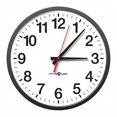 PYRAMID 9A17KG Synchronized Analog Clock 17 Diameter