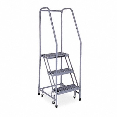 COTTERMAN 1003R1820A3E10B3C1P6 Rolling Ladder Welded Handrail Platform 30In H