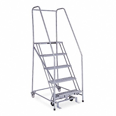 COTTERMAN 1005R2630A1E10B4SSP6 Rolling Ladder Welded Handrail Platform 50In H
