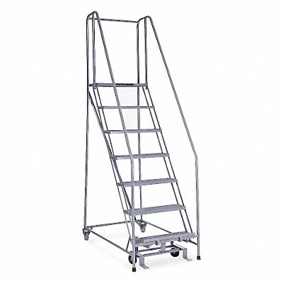 COTTERMAN 1007R2630A1E10B4SSP6P8 Rolling Ladder Welded Handrail Platform 70In H