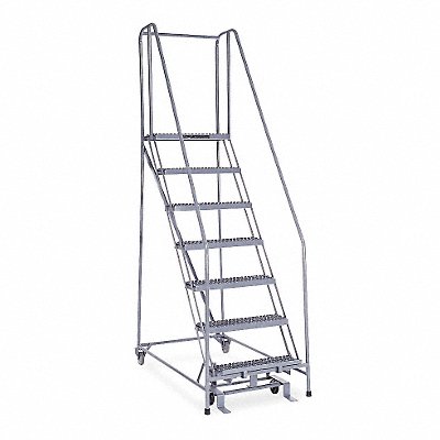 COTTERMAN 1007R2630A3E10B4SSP6 Rolling Ladder Welded Handrail Platform 70In H