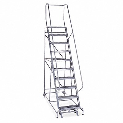 COTTERMAN 1010R2632A3E10B4SSP6P8 Rollng Ladder Assembled Handrail Platform 100 In H