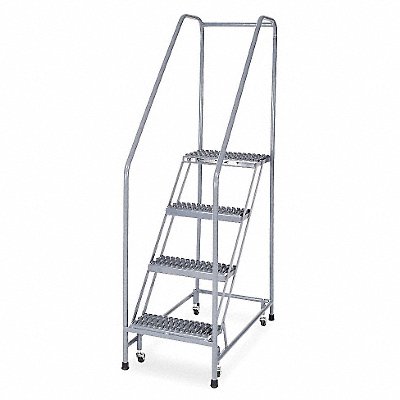 COTTERMAN 1204R1820A3E12B3C1P6 Rolling Ladder Welded Handrail Platform 40In H