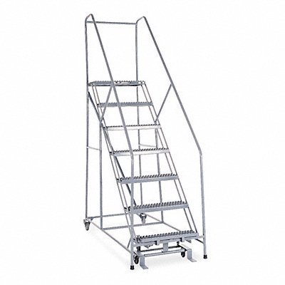 COTTERMAN 1207R2630A3E12B4C1P6 Rolling Ladder Welded Handrail Platform 70In H