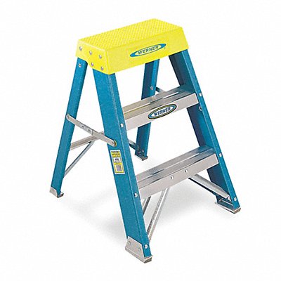 WERNER 6002 Step Stool 24 In H 250 lb Fiberglass