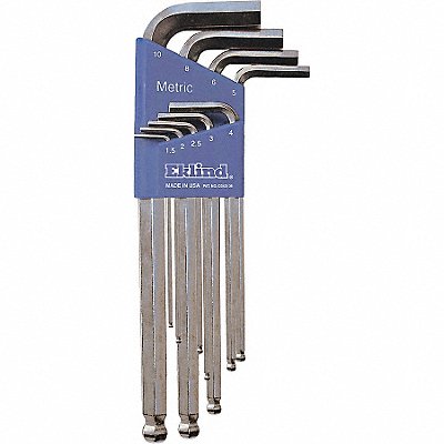 EKLIND 13709 Hex Key Set L 3 1/32 in to 6 37/64 in
