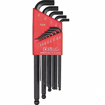 EKLIND 13113 Hex Key Set L 2 27/32 in to 6 3/4 in