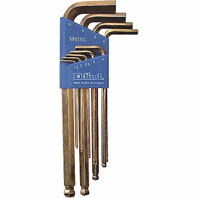 EKLIND 13809 Hex Key Set L 3 1/32 in to 6 37/64 in