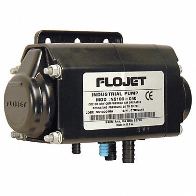 FLOJET N5100020G Double Diaphram Pump Barbed Viton 1/4in 2.5gpm
