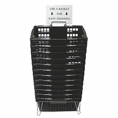 GRAINGER RWRHDBBK01ST G1931 Hand Basket Polypropylene8 5/8 in PK12