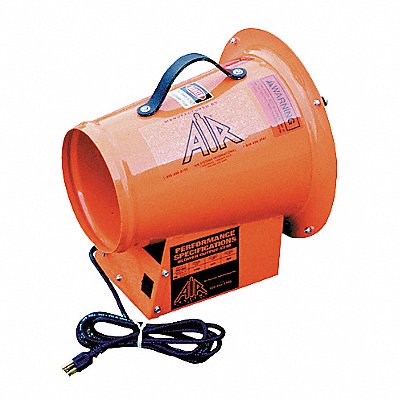 AIR SYSTEMS INTERNATIONAL SVF8AC Confined Space Fan Orange 18 W