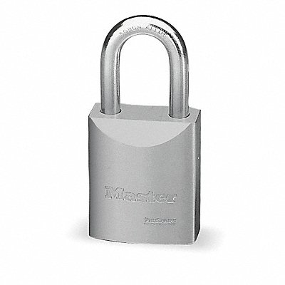 MASTER LOCK 7040KA Keyed Padlock 29/32 in Rectangle Silver