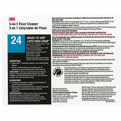 TOLCO 340424 Secondary Bottle Label Gloss Paper PK12