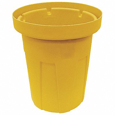 GRAINGER 4YKH6 Garbage Can 30 gal Yellow