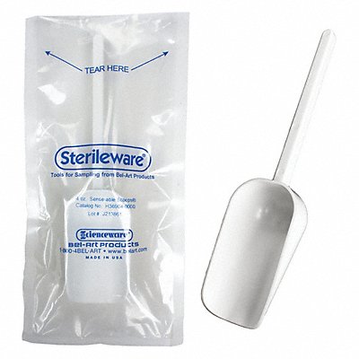 GRAINGER H369040000 Scoop 4 1/4 fl oz 22.1 cm White PK100