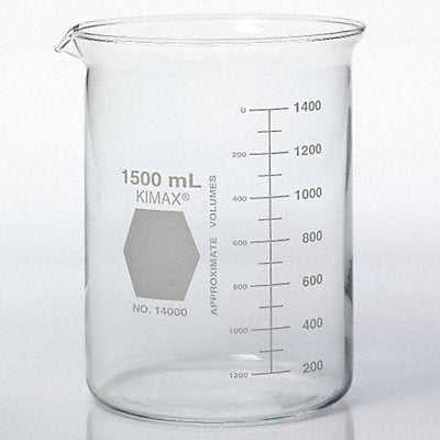 KIMBLE 14000400 Beaker 400 mL 106 mm H 77 mm Dia PK48