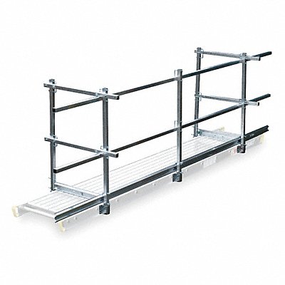 WERNER SQHTG24A Guard Rail and Toe Board System 24 ft L