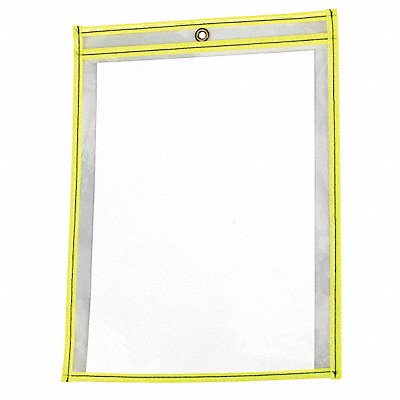 GRAINGER 4YNR7 Shop Ticket Holder Neon Yellw PK15