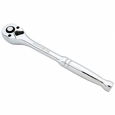 WESTWARD 4YP74 Hand Ratchet 7 3/4 in Chrome 3/8 in