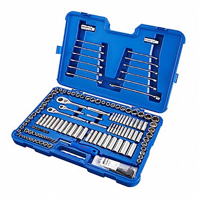 WESTWARD 4YP77 Socket Wrench St Chrome 6Pt 4 mm - 20 mm
