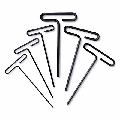 WESTWARD 4YR74 Hex Key Set T 6 in