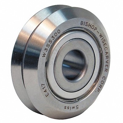BISHOP-WISECARVER W4SS300 Yoke Roller 2 23/64in Dia Dbl Shield