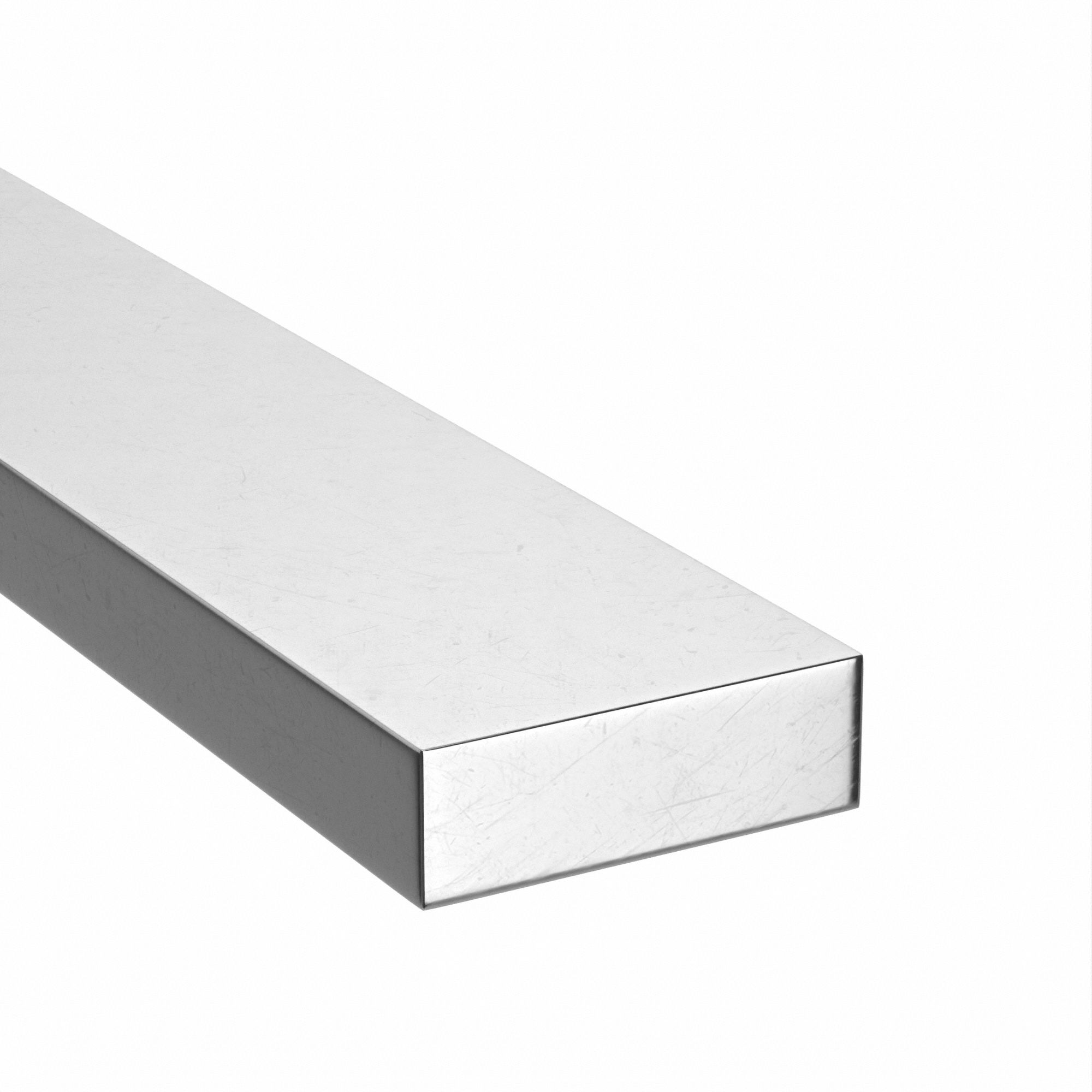 GRAINGER 4YTV2 Rectangular Blank Stock SS 6ft Overall L