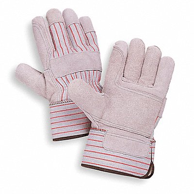 CONDOR 4YV44 D1567 Leather Gloves Grey L PR