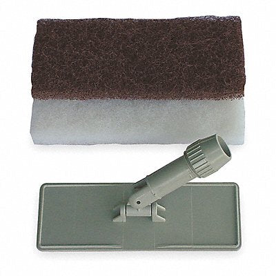ABILITY ONE 7910020000000 Cleaning Kit 9 in L Blue/Brn/Wh 4 in W