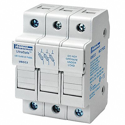 MERSEN USCC3 Fuse Block 0 to 30A Class CC 3 Pole