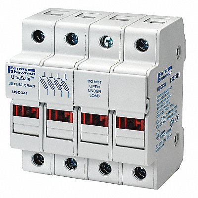MERSEN USCC4I Fuse Block 0 to 30A Class CC 4 Pole