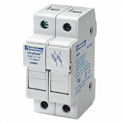 MERSEN USM2 Fuse Block 0 to 30A Midget 2 Pole