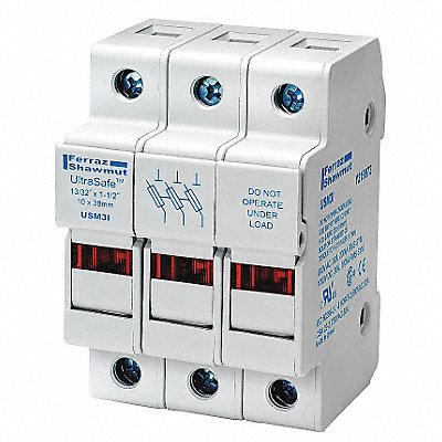 MERSEN USM3I Fuse Block 0 to 30A Midget 3 Pole
