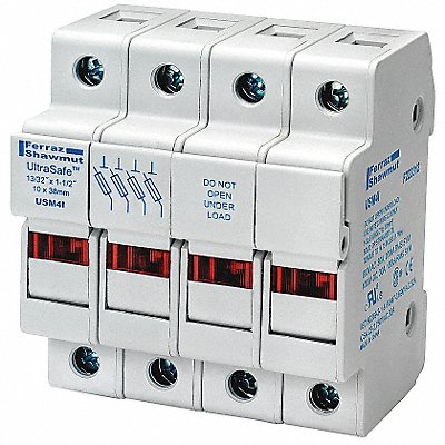 MERSEN USM4I Fuse Block 0 to 30A Midget 4 Pole