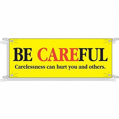 BRADY 50905 Banner 48 in x 120 in Polyethylene