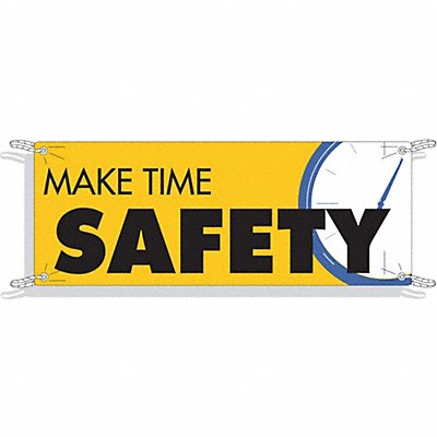 BRADY 50906 Banner 48 in x 120 in Polyethylene